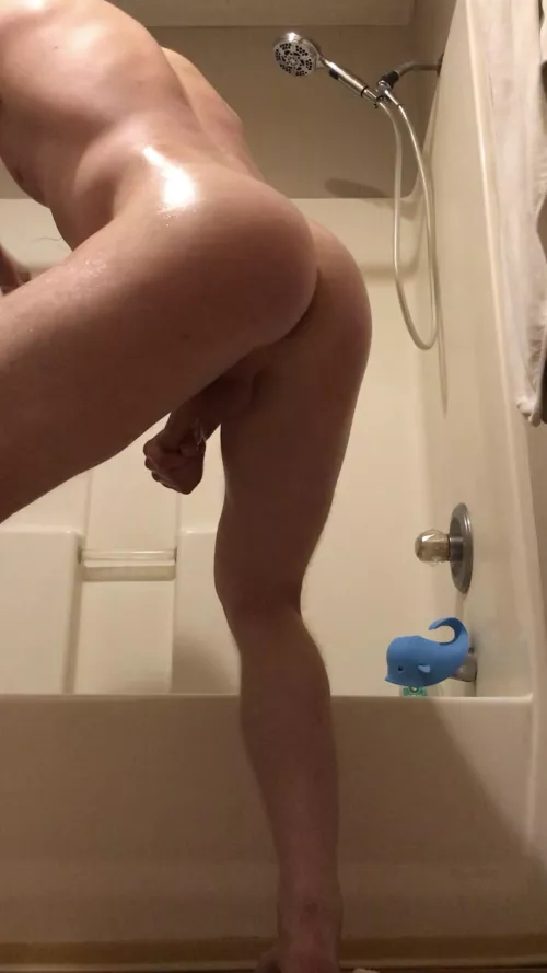 Rub my ass down before my shower