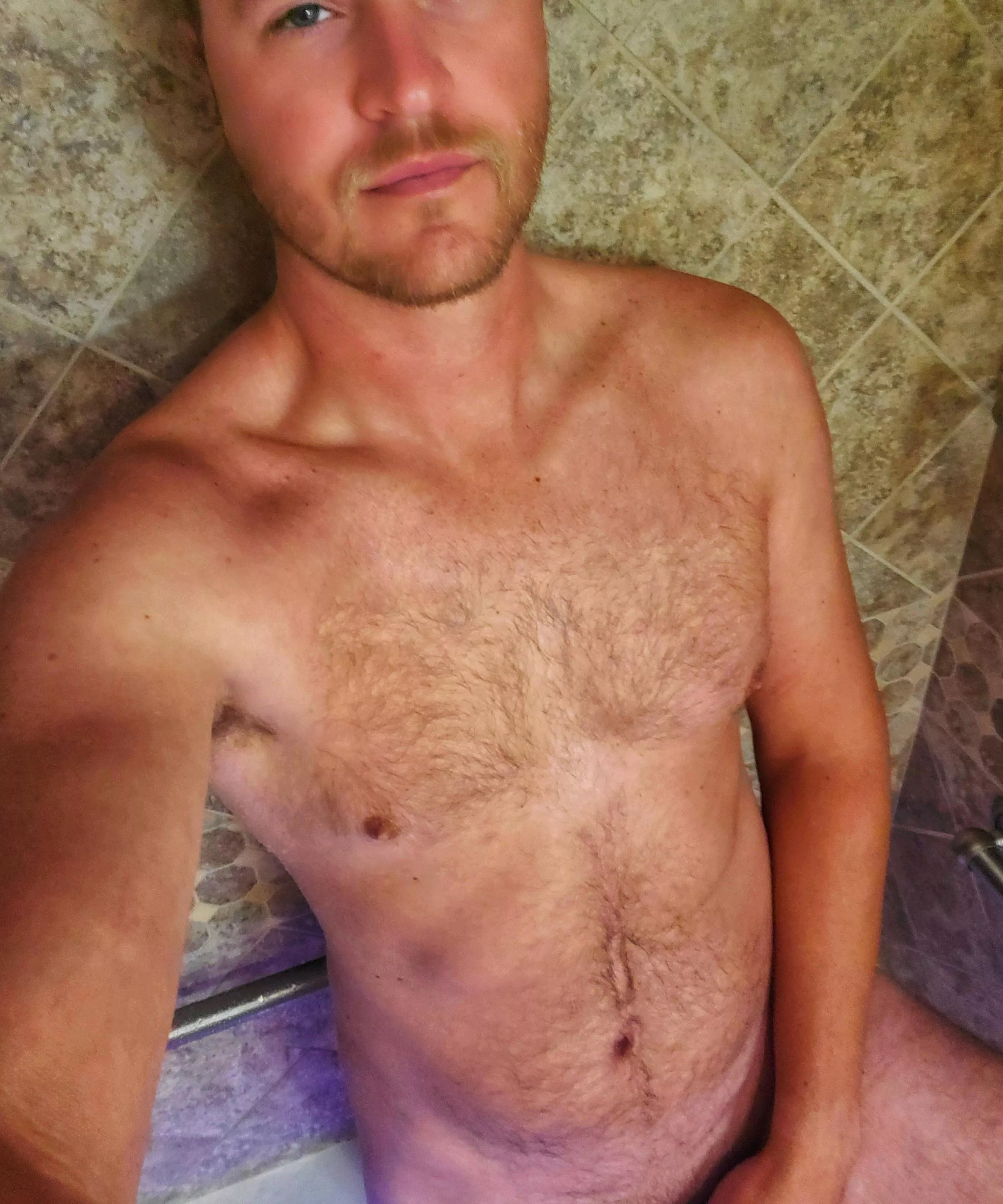 Run your fingers through my chest hair and I will melt in your hands