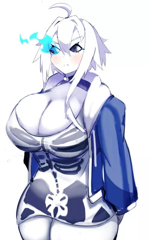 [Sans] Sexy waifu version (White)