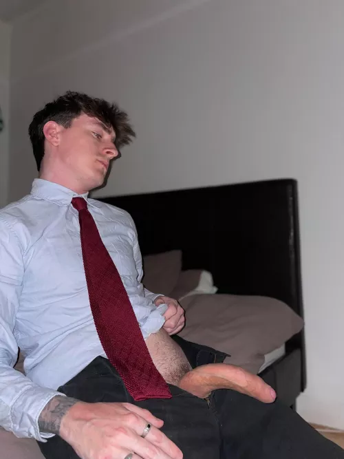 Sometimes he just needs to breath after a long day at work