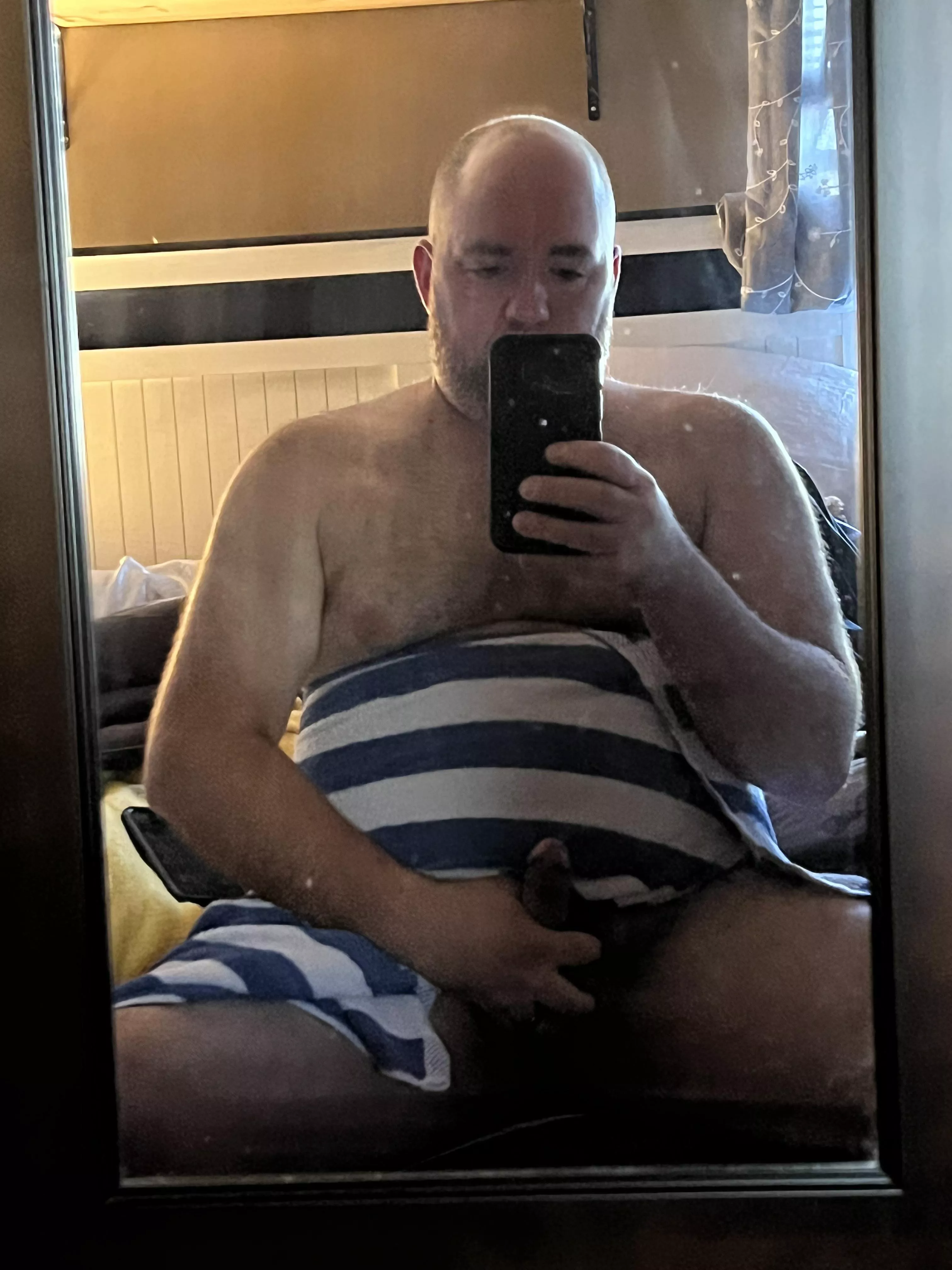 Still hard after showering