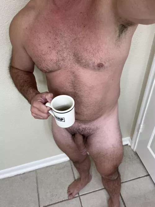 Thankful for hot coffee on this cold morning.