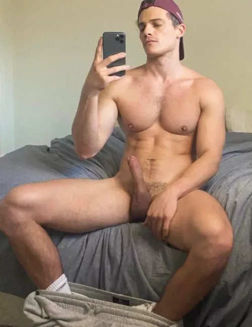 “Trackies down , cock out” …