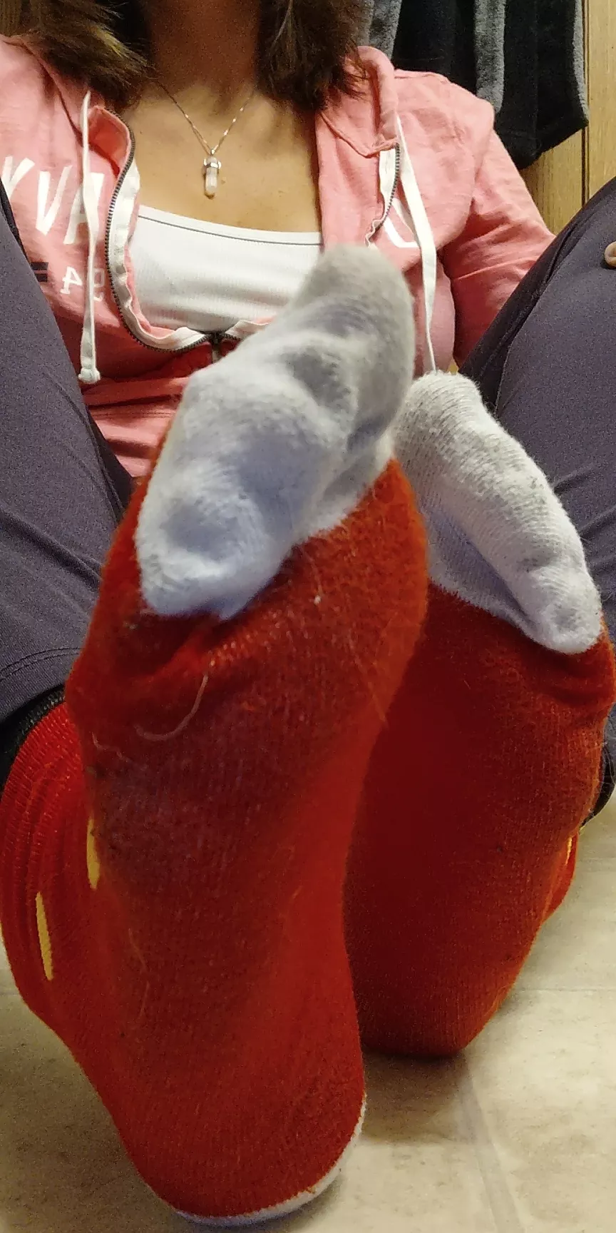 two day old Stinky Santa socks! How long should I go?
