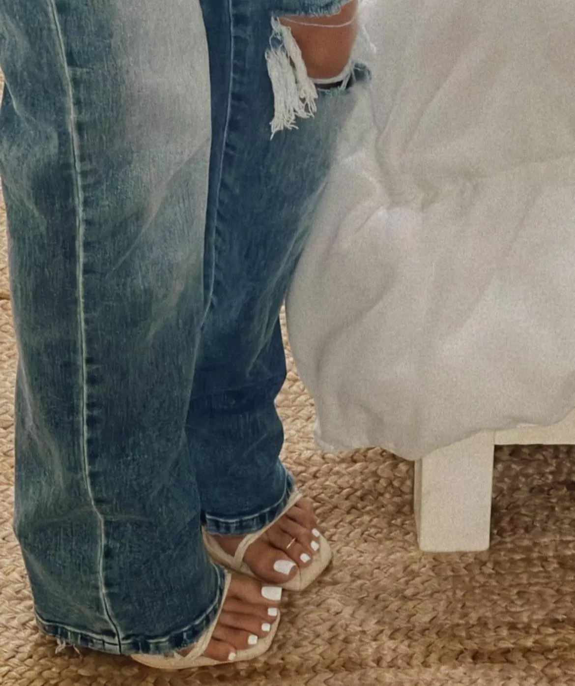 would you like my toes with heels and jeans?
