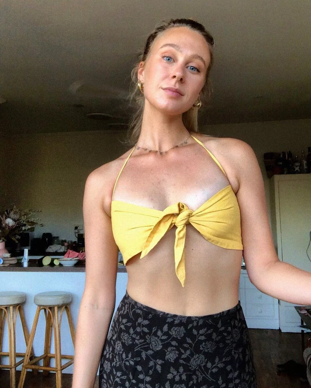 Yellow Bikini Top