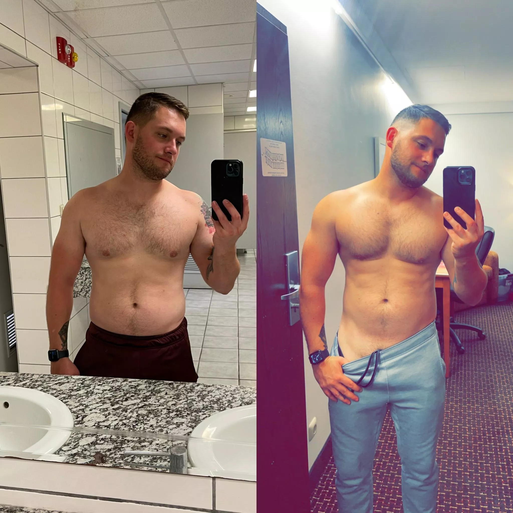 10 weeks difference I guess I’m doing something right [m30]