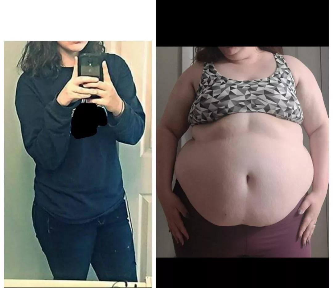 32 inch waist to a 50inch waist and a 62inch belly 💀🐖
