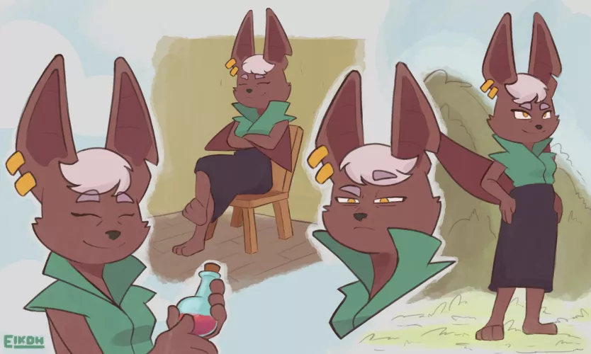 A character sheet of my OC Farah uwu !! I have commissions open BTW! Art by me ^^