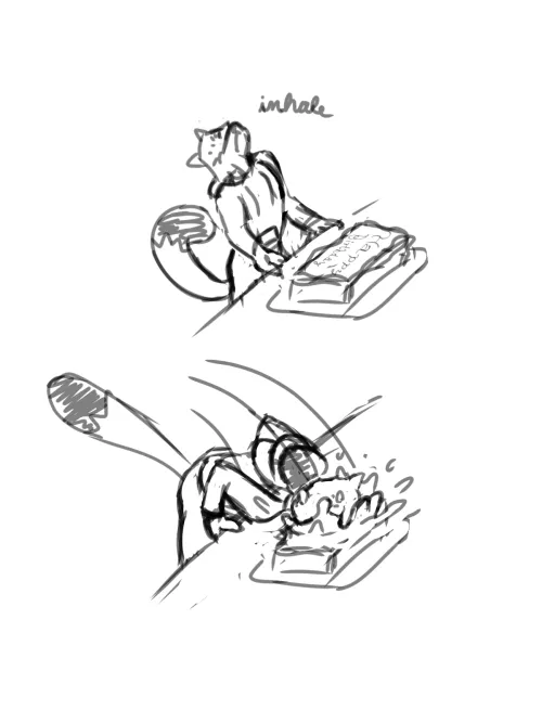 a friend drew this for me for saying I'm a furry, which I am now