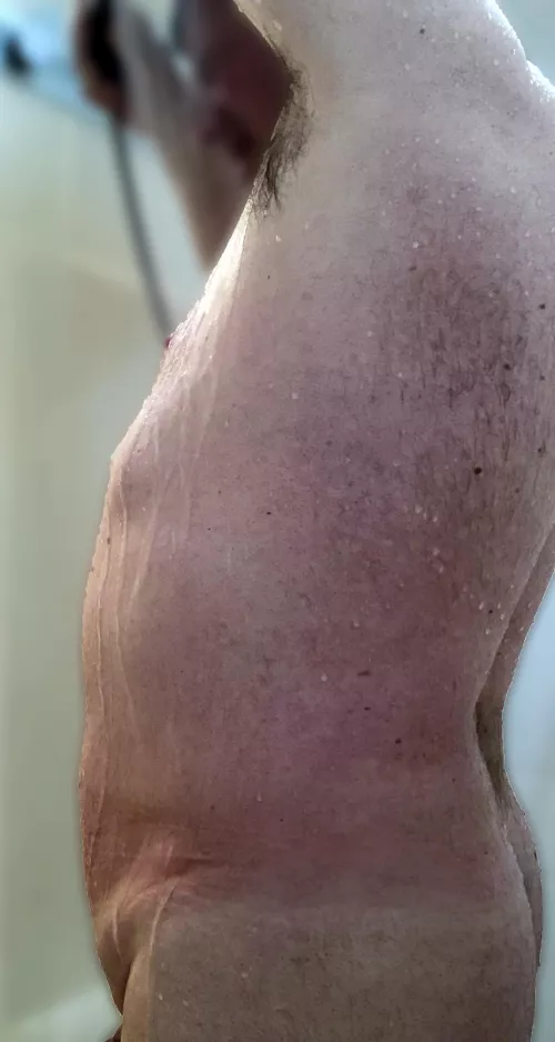 A hot shower on a cold day