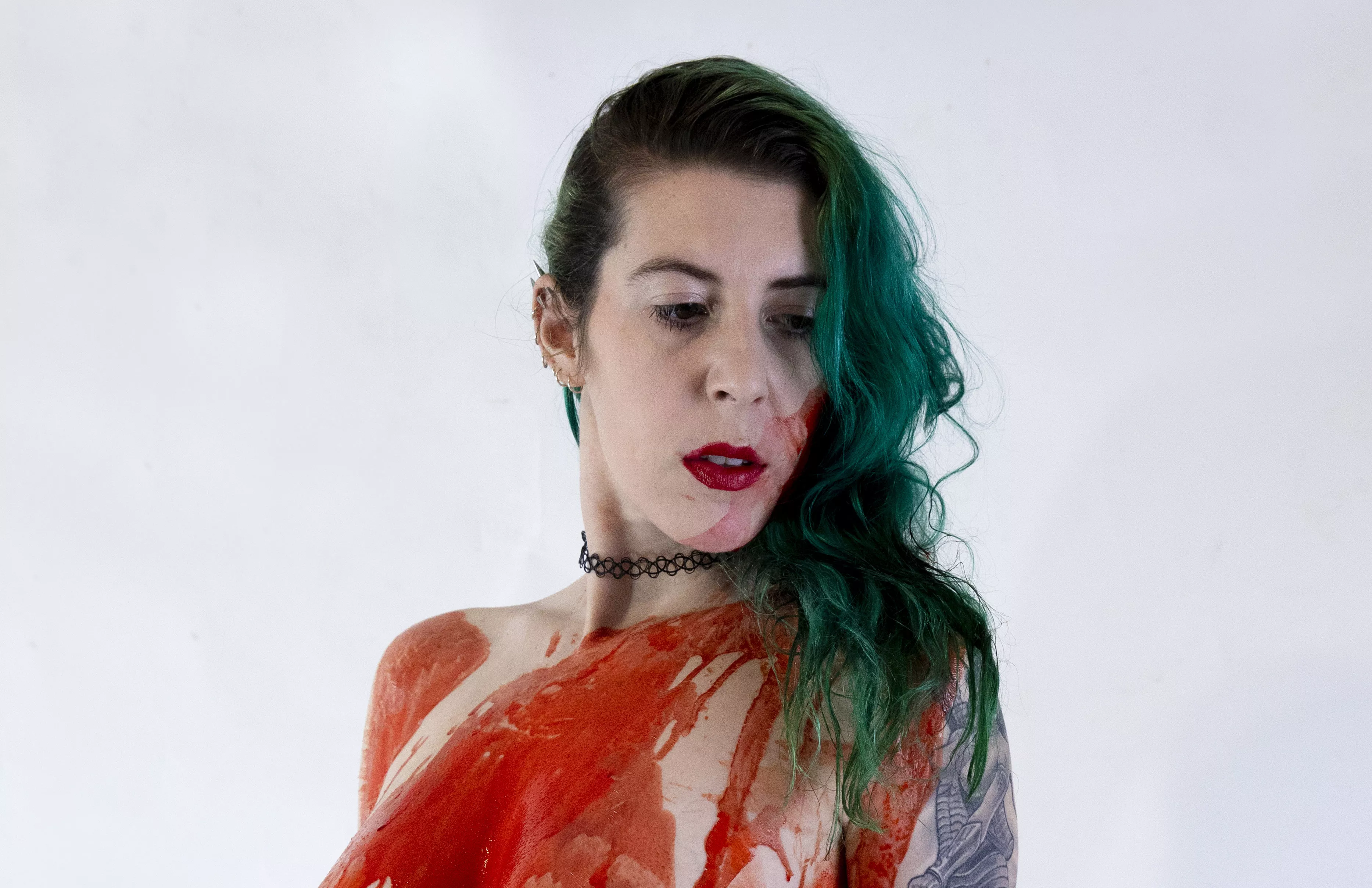 Covered in the (fake) blood of my enemies