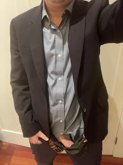 Distracted by a woman the whole time through a very important meeting