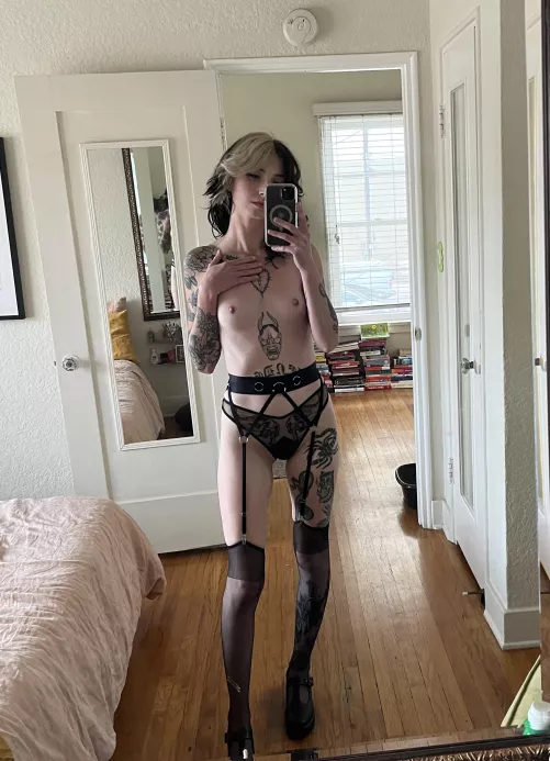 Do you guys like my new garter belt?