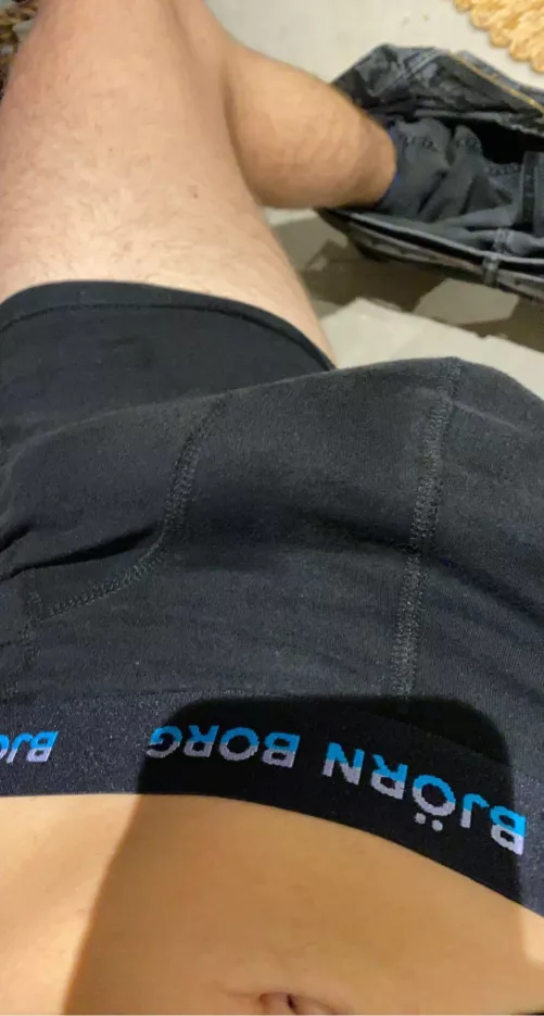 Do you like my black boxers?