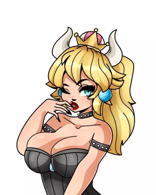 finished pinup bowsette