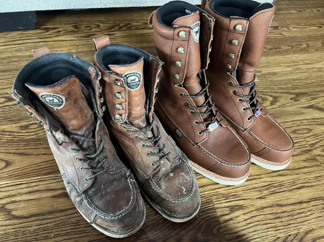 First pair of wing shooters vs my newest pair of wing shooters. 10 years apart.