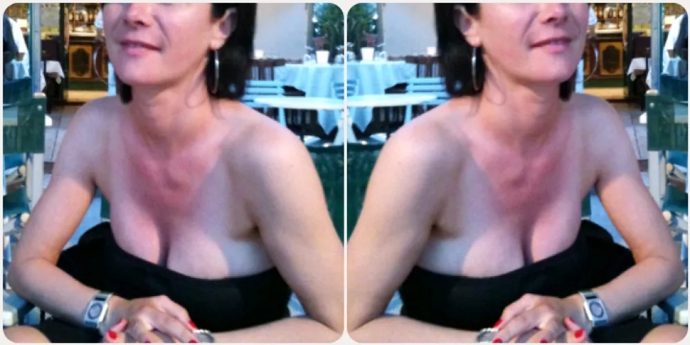 FrenchMom, proudly showing my cleavage at a wedding !