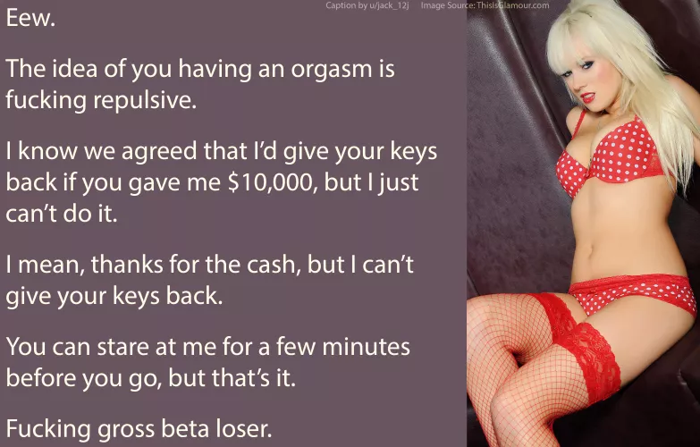 Fucking gross beta loser