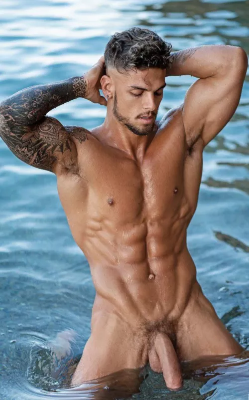 I wanna join him for a swim!