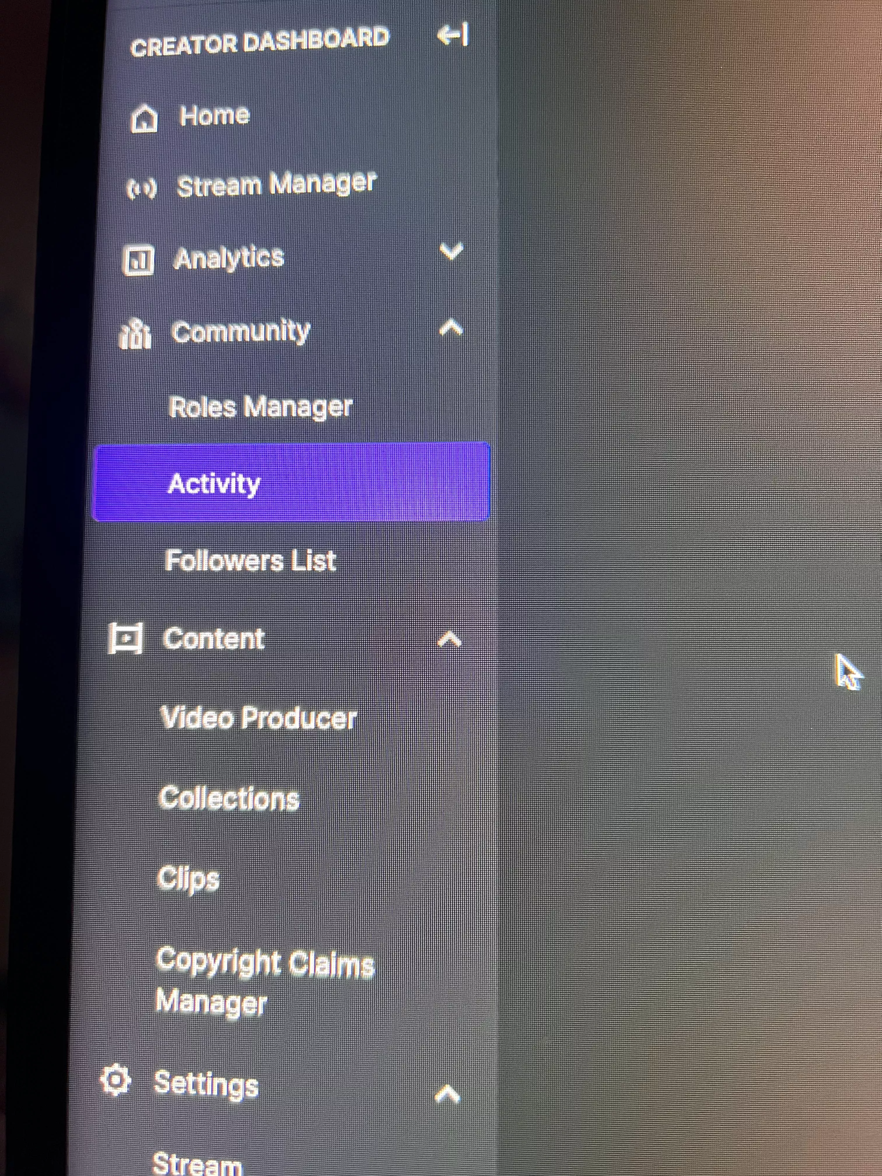 Is my activity feed in creator dashboard set to public or only I can see it?
