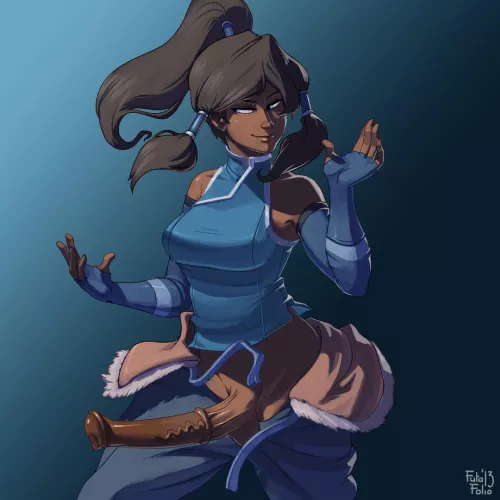 Korra’s working on her new bending moves