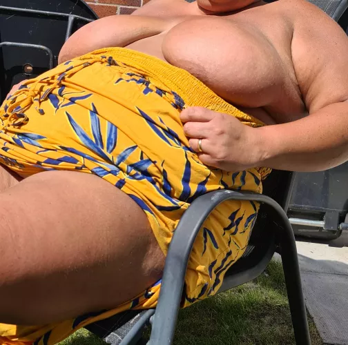 Making sure there's no tan lines