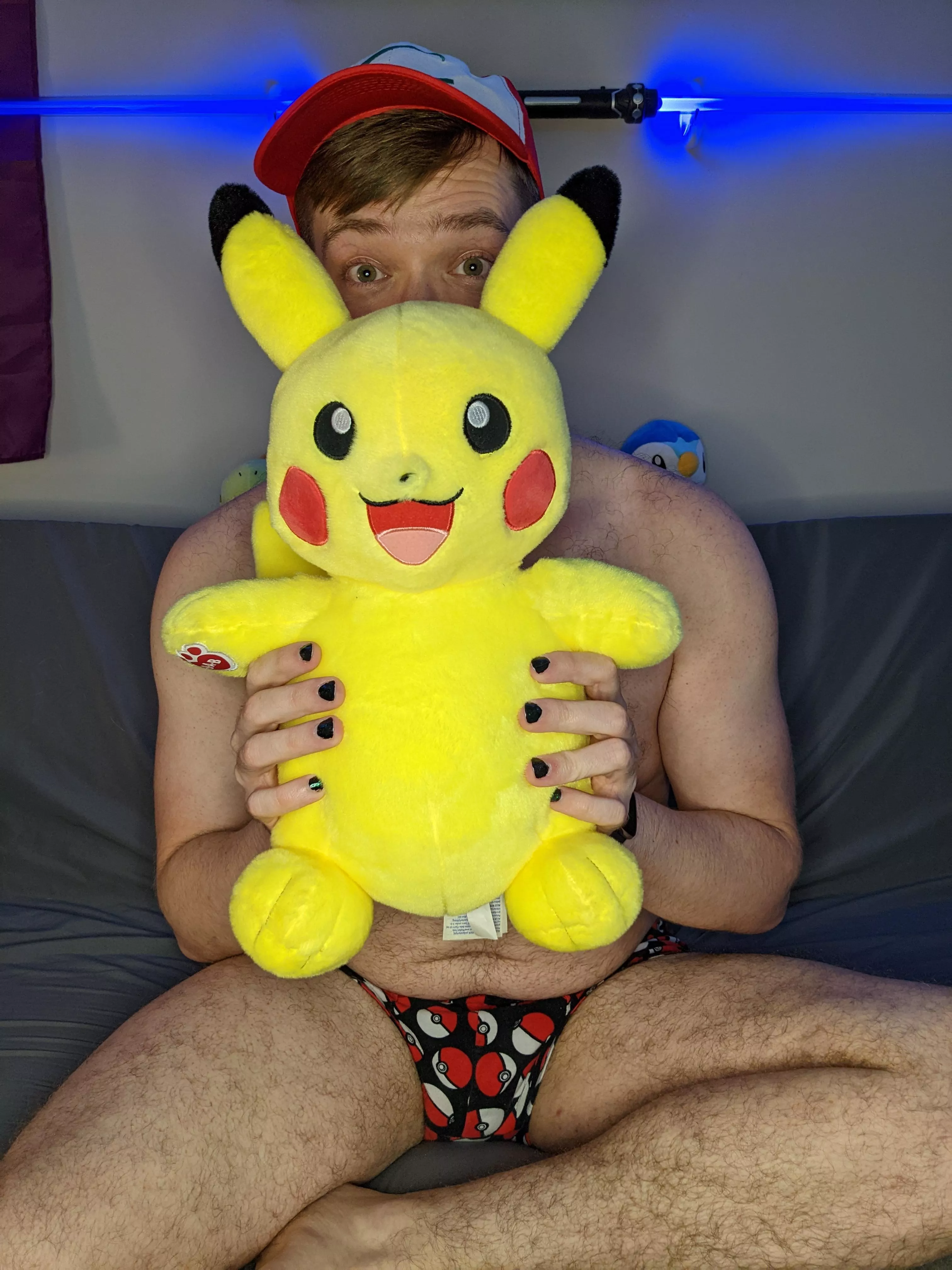 Me and Pikachu taking a peek at you