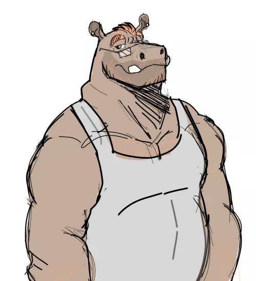 Meet Malcolm, my hippo oc
