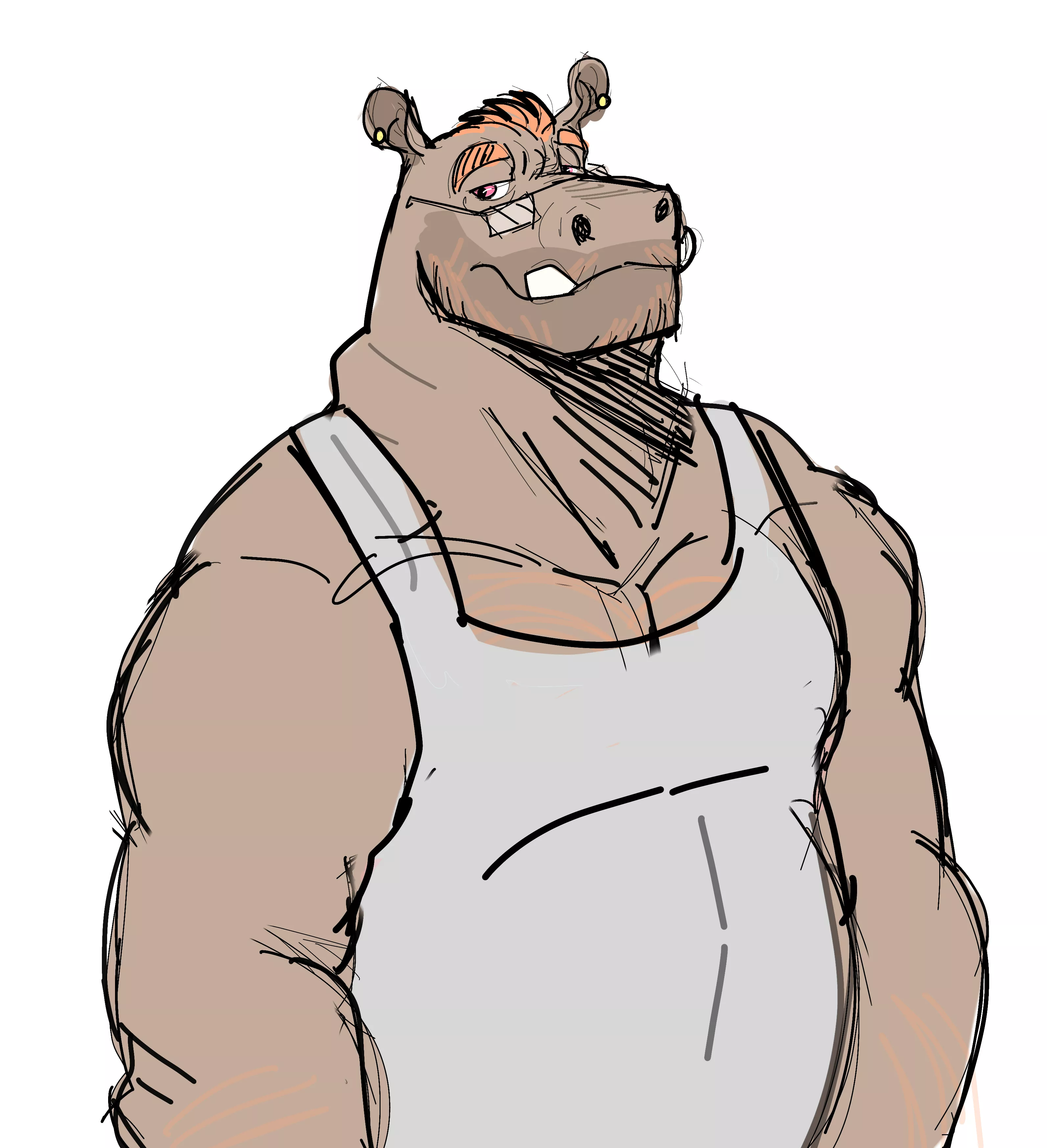 Meet Malcolm, my hippo oc