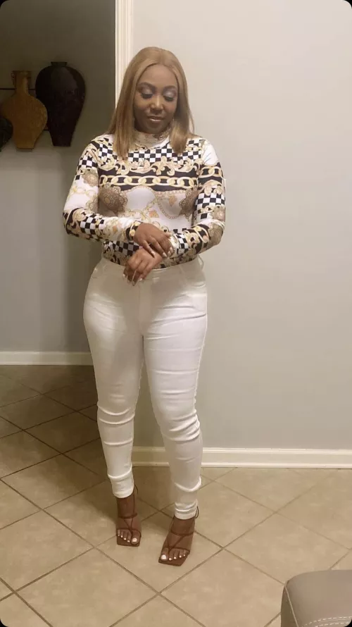 Most recent pic of wife. I’m only allowed at her feet while she cheats all day while I work long hard shifts everyday.