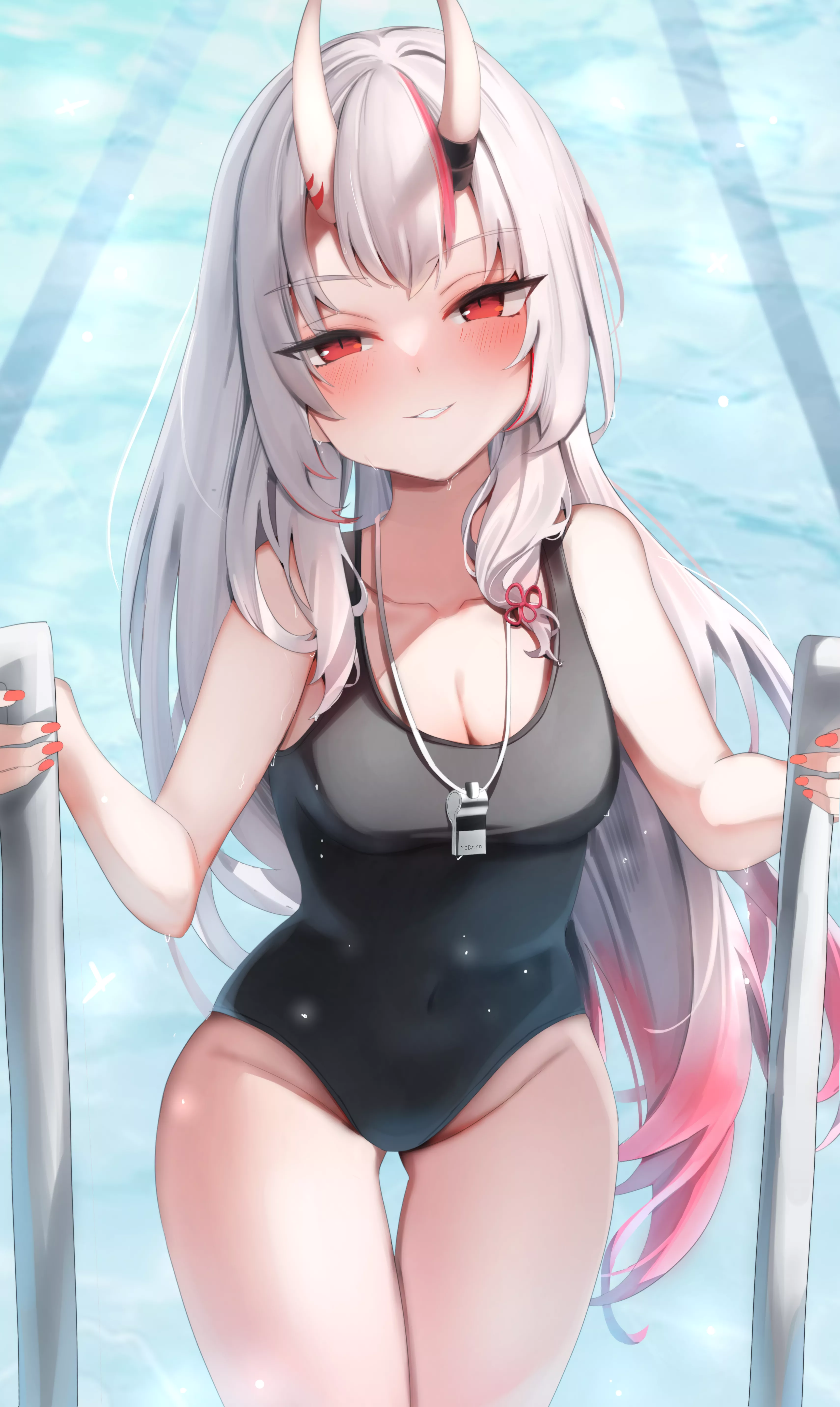 Nakiri Ayame swimsuit, (scarlet_(wv0102) (KALL) [Hololive]