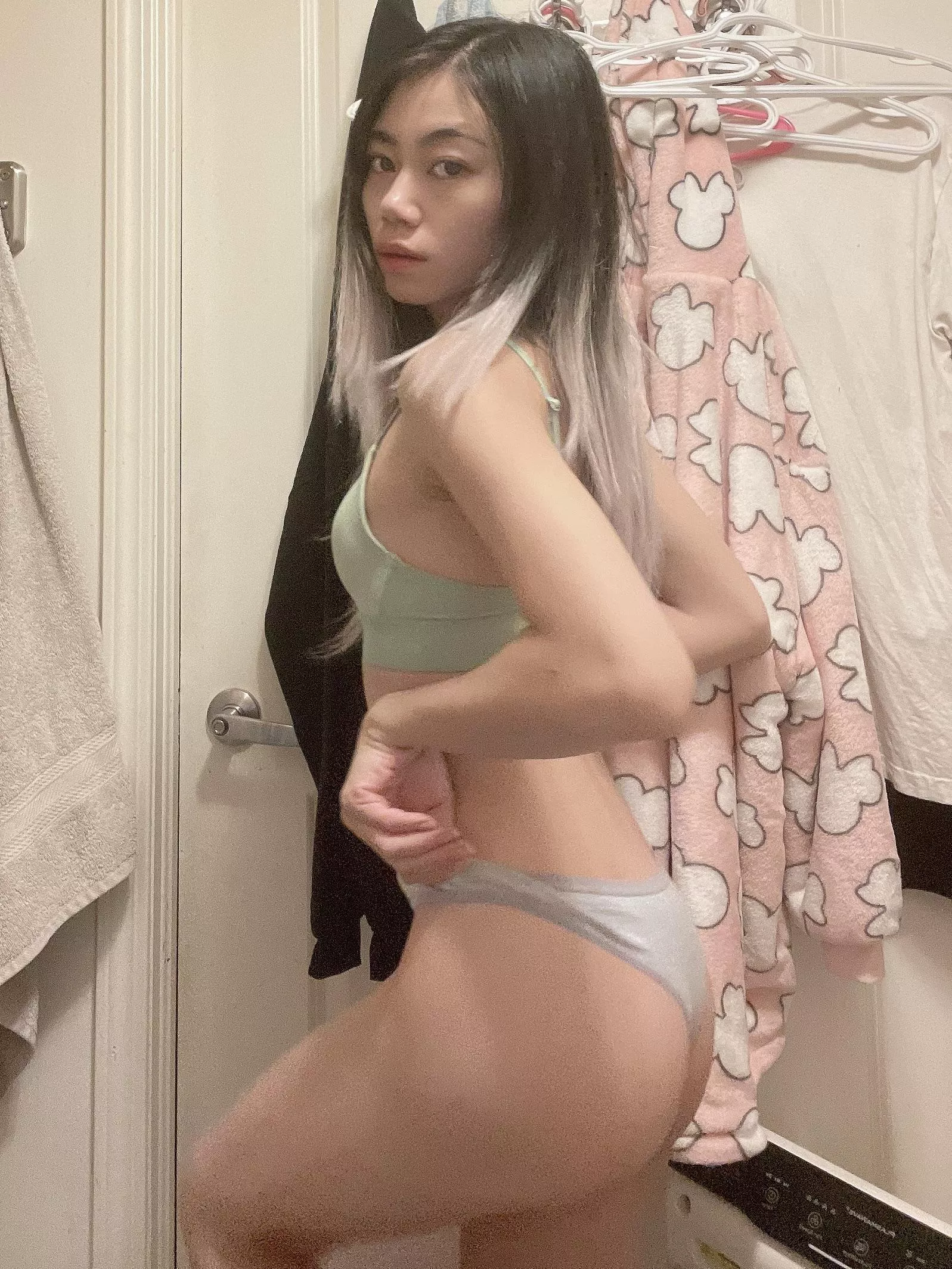 Oh no I caught you spying on me changing XD