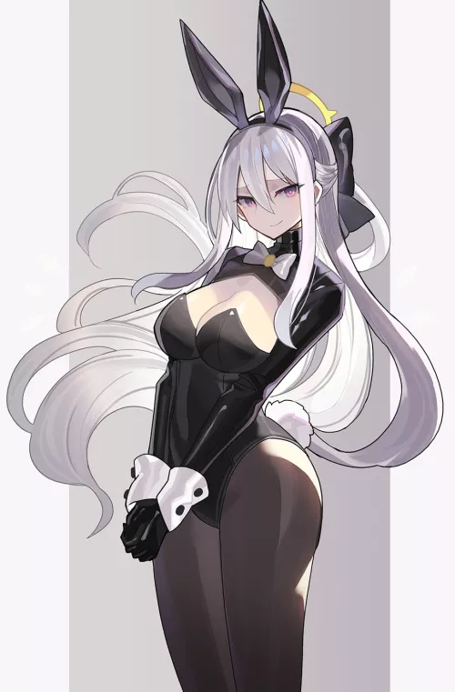Silver-Haired Bunny Girl