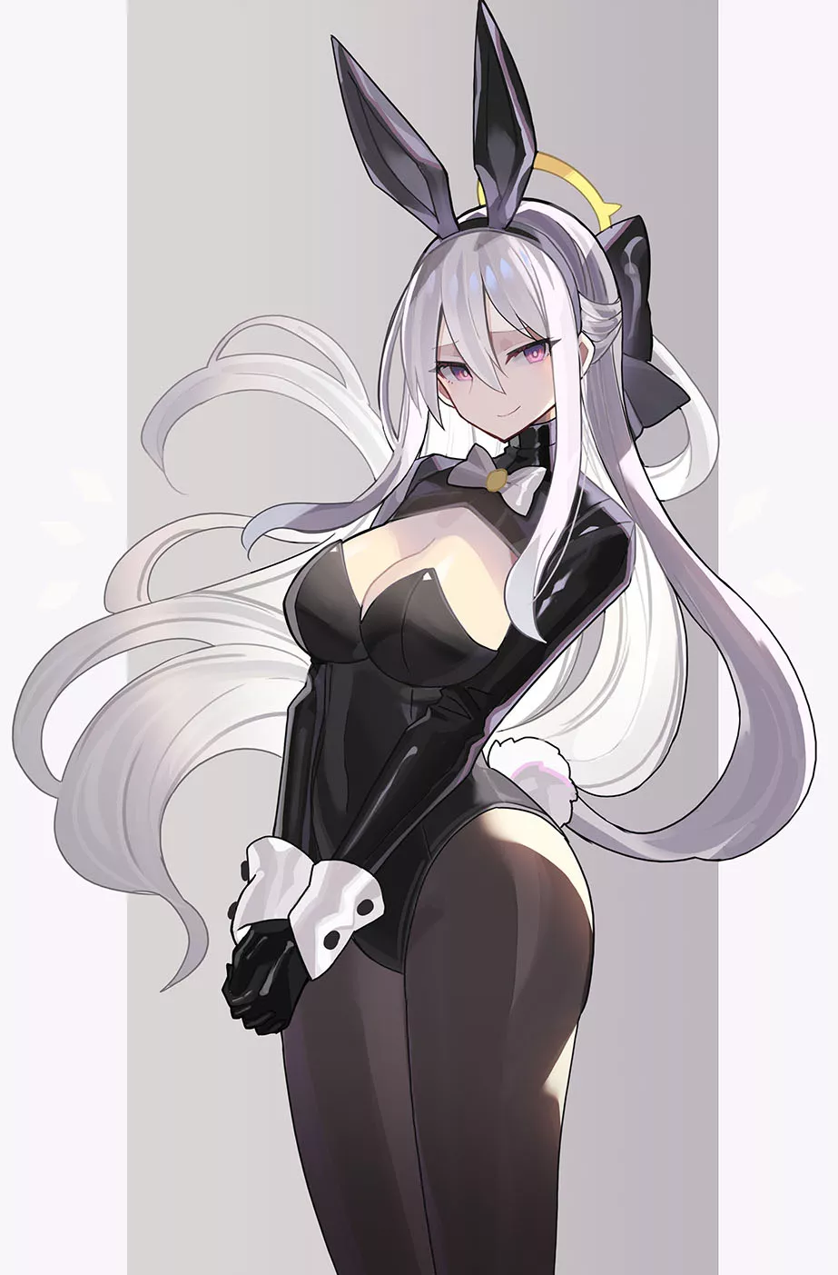 Silver-Haired Bunny Girl