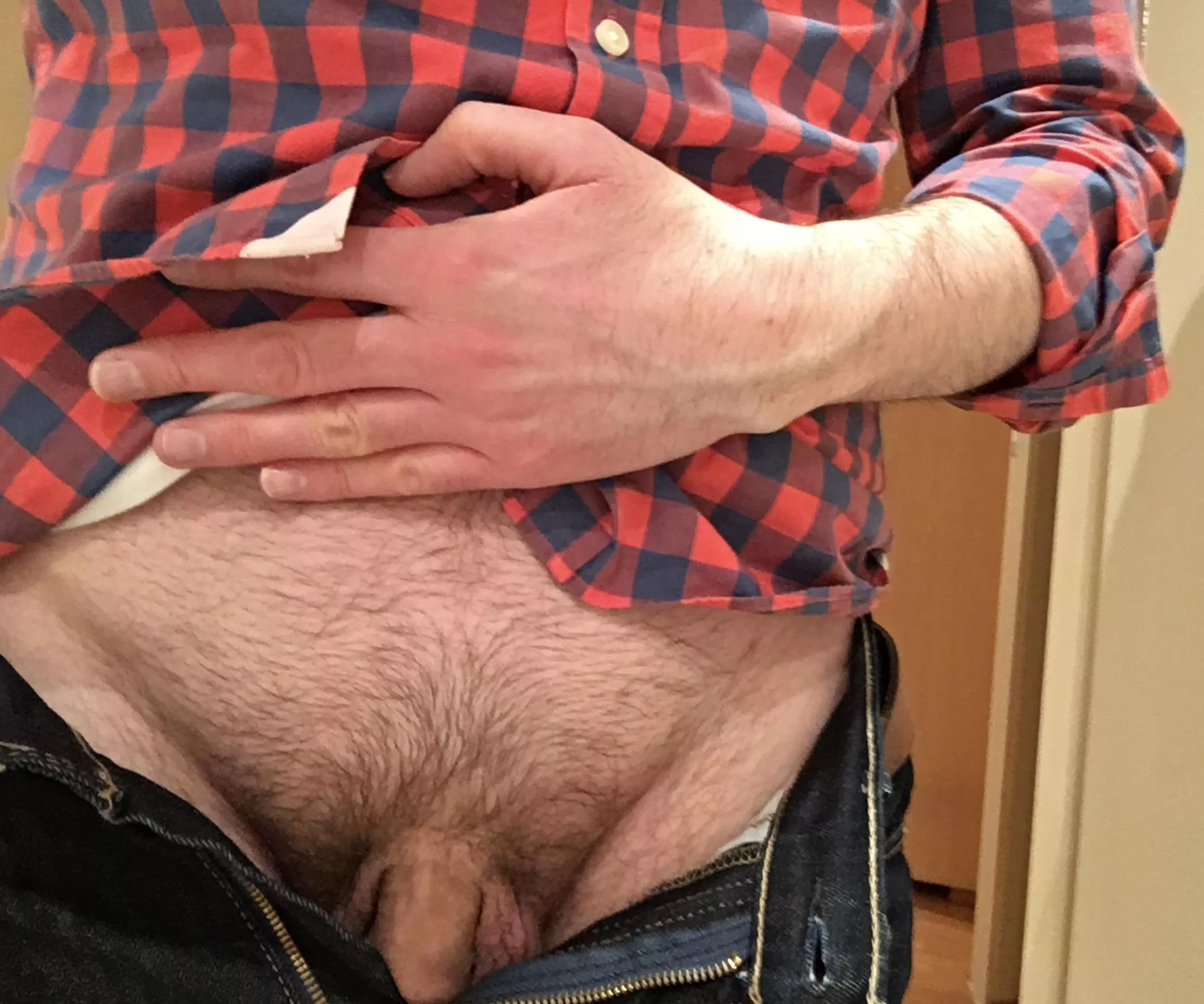 Since it’s Friday, underwear isn’t needed. That really needs to be the law, especially when wearing jeans (42)