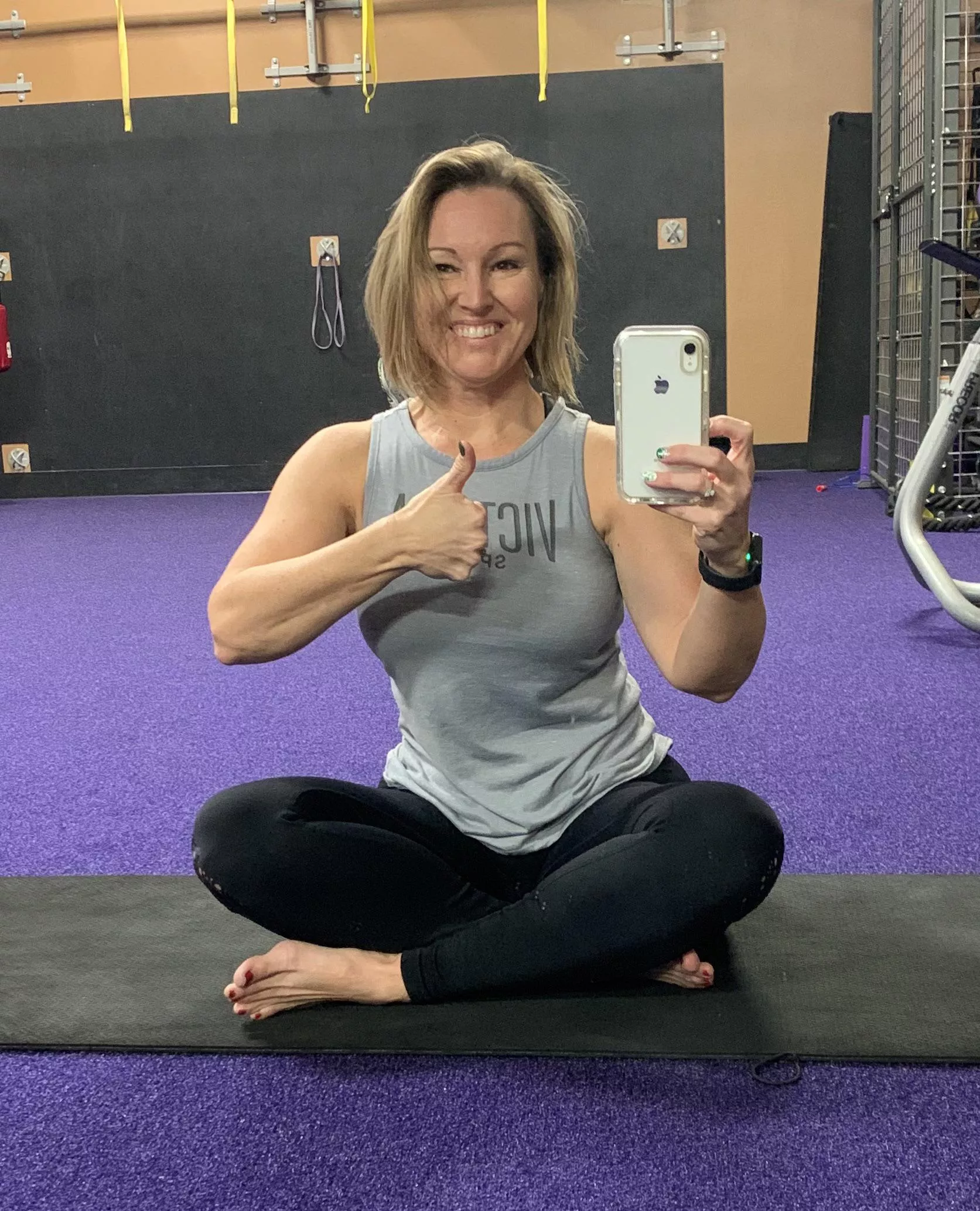 Some stretching for the win at the end of a hard workout!