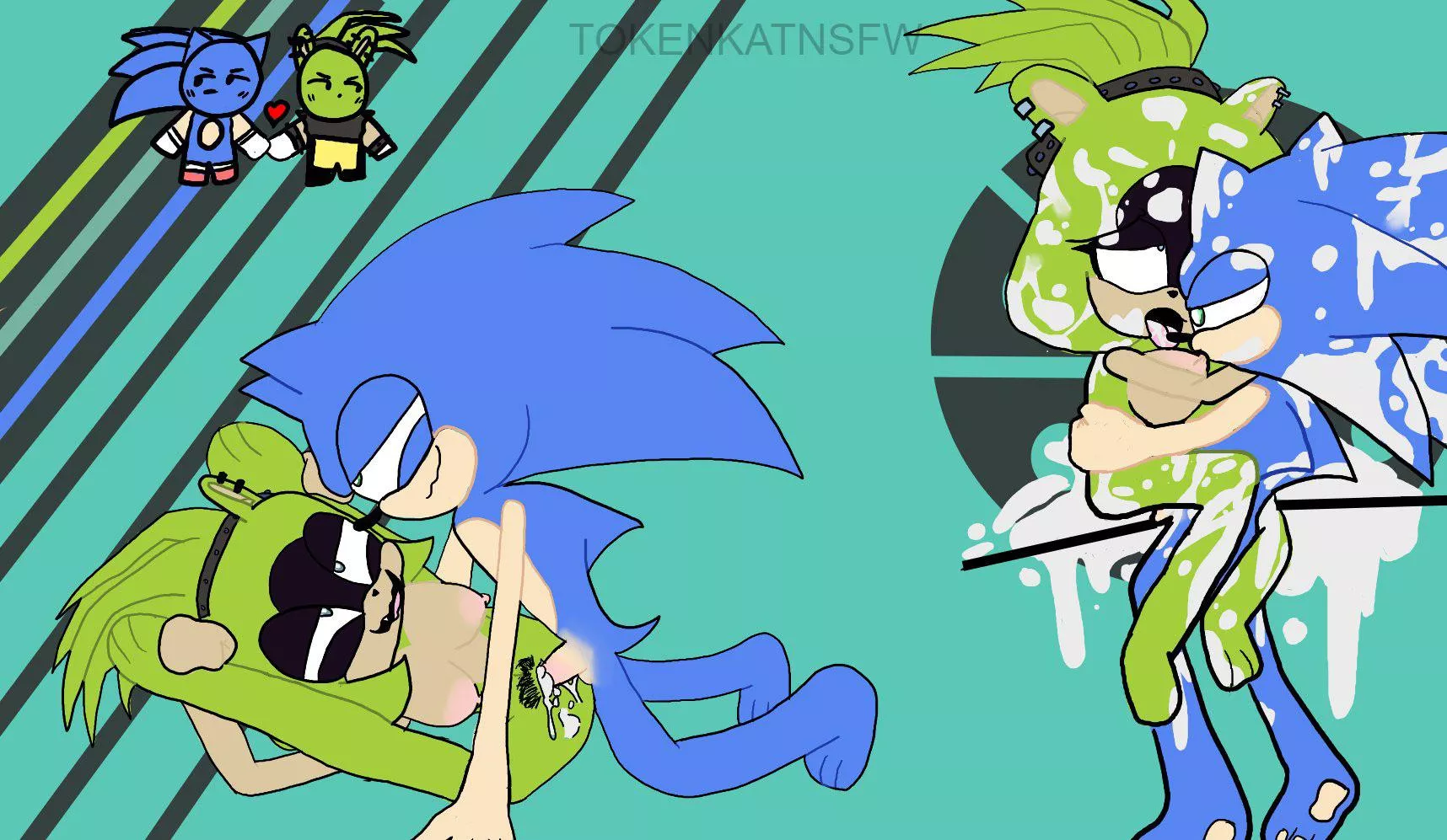 Sonic x Surge Cumdump 💙💚