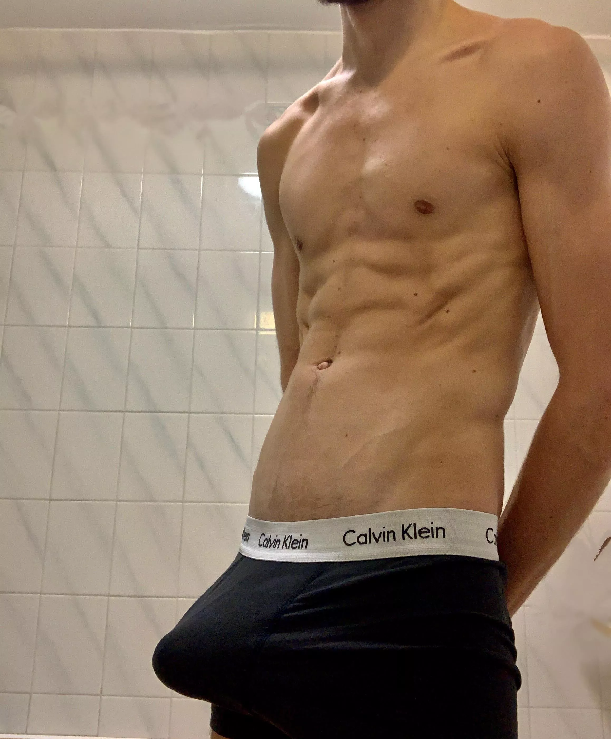 These Calvin’s are a little snug, just how I like them 🥵