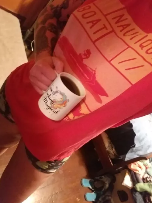 This coffee is helping to get the old noodle going today.