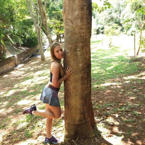 Today I went for a walk in the park.