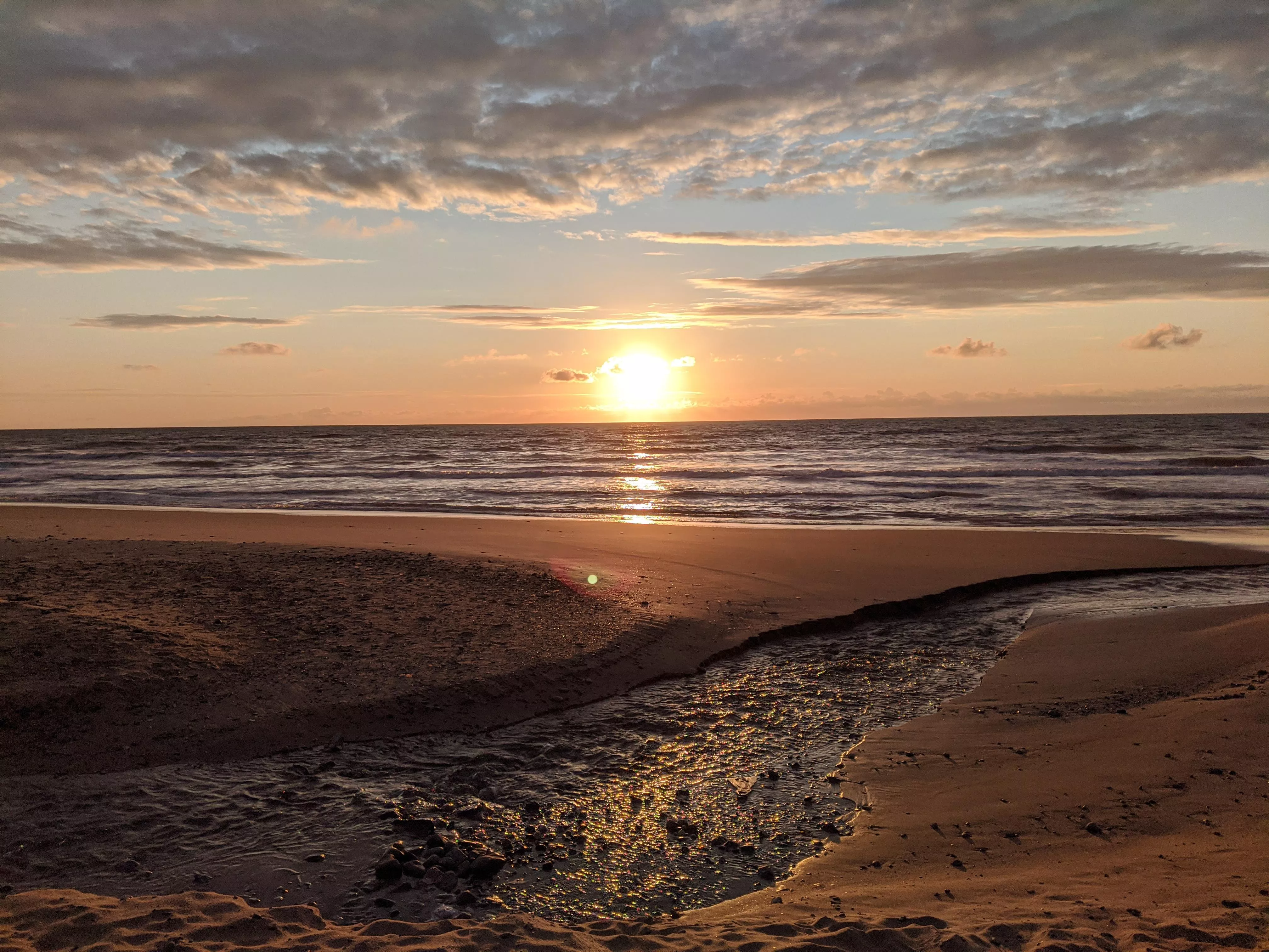 Walk on hte baech at 7am  #ireland