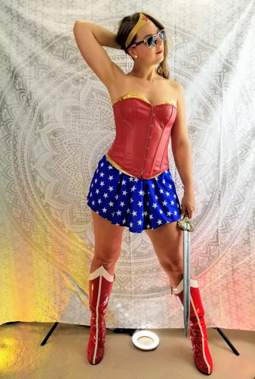 Wonder Woman ready for inspection.