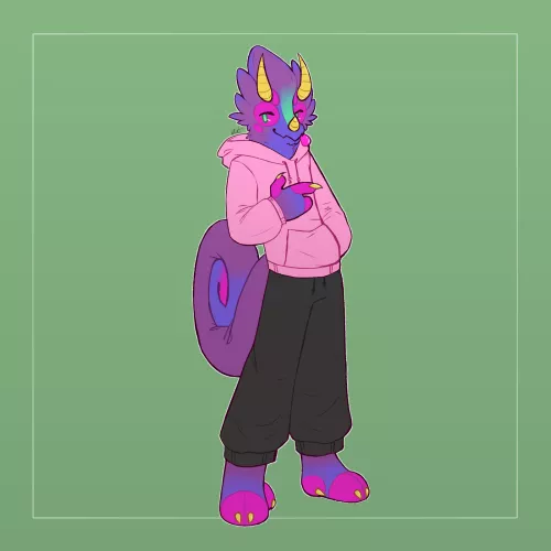 a fursona I made for a friend's friend :DD