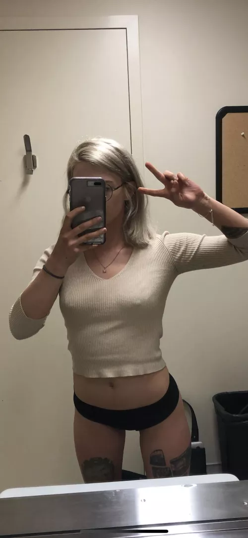Braless at the doctor 🤭