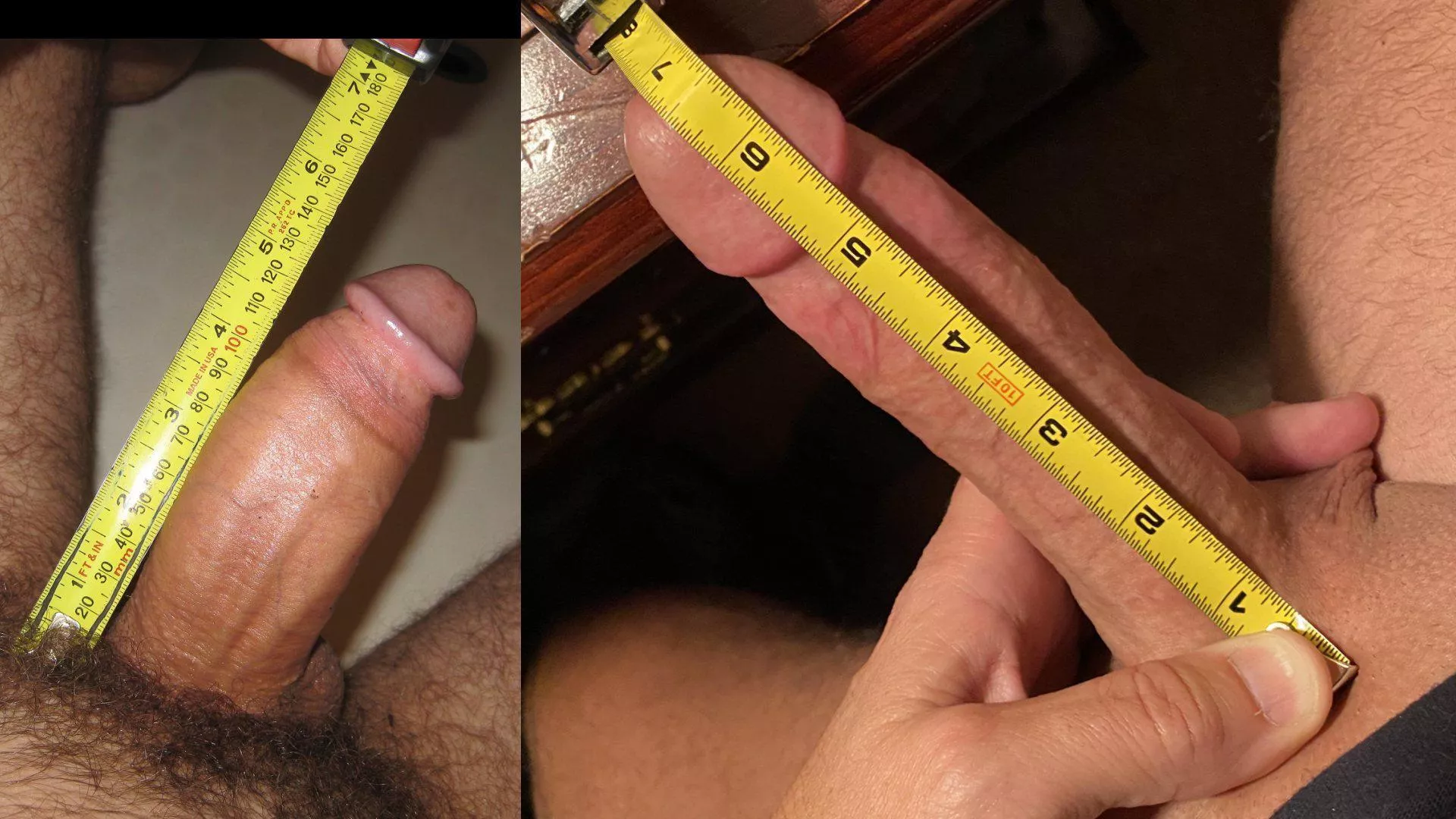 Buck_Banana is so ashamed that he didn’t want me to post his little cock beside mine…. Oh well!