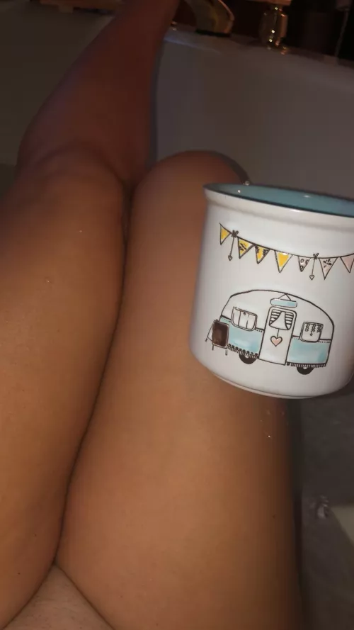 Coffee in the bath before I got my started.