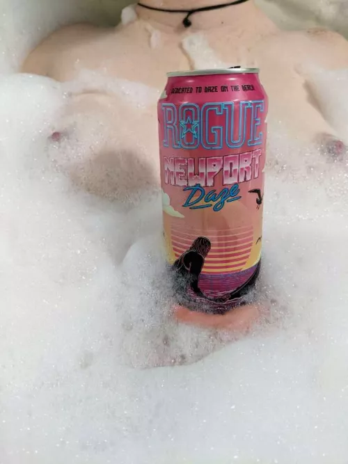 Cold IPAs and hot baths. Name a better combo.