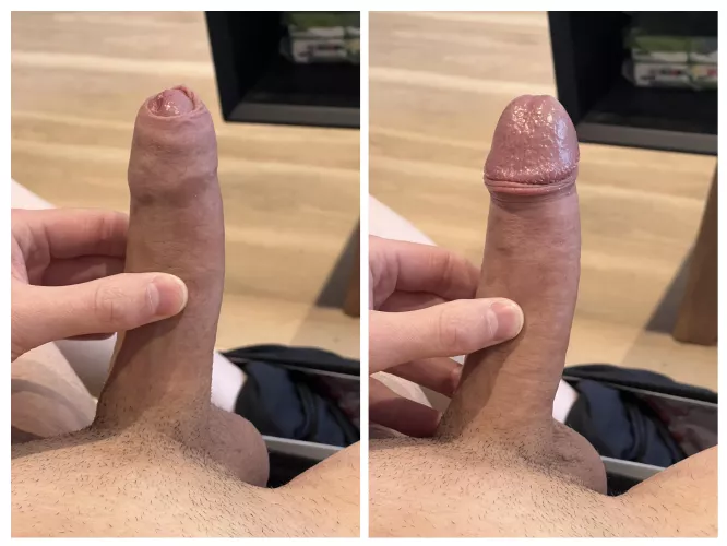Do you like cock hood up or hood down? 👅