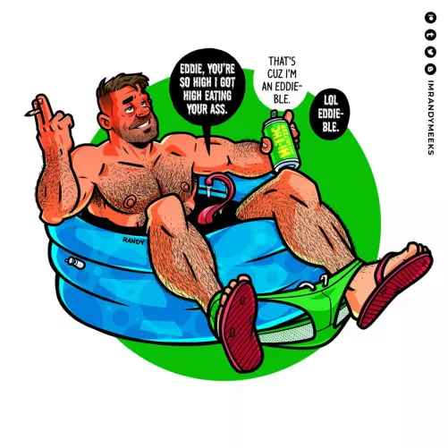 Eddie high from smoking weed [Venom] (randyslashtoons)